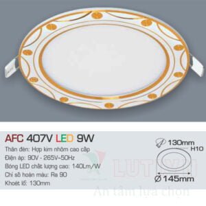 Đèn led âm trần Anfaco AFC-407V-9W