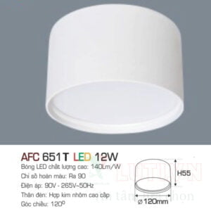 Alternative view of Đèn doWnlight nổi Anfaco Led AFC-651T-12W