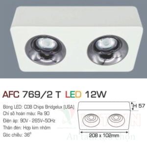 Alternative view of Đèn led ốp trần Anfaco AFC-769/2T-12W
