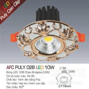 Đèn led DoWnlight Anfaco AFC-Puly 02B-10W