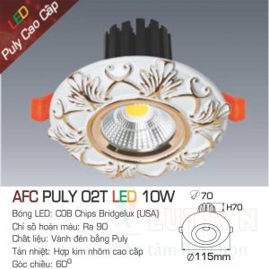 Đèn led DoWnlight Anfaco AFC-Puly 02T-10W