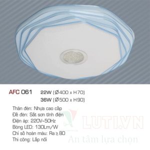 Alternative view of Đèn led ốp trần Anfaco AFC-061-22W-3CĐ