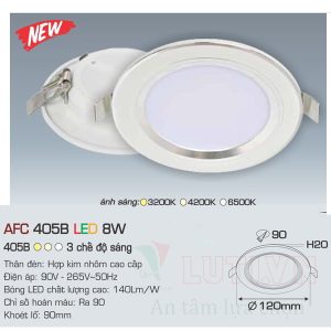 Đèn led DoWnlight Anfaco AFC-405B-8W-3CĐ
