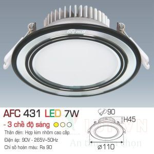 Đèn led âm trần Anfaco AFC-431-7W-3CĐ