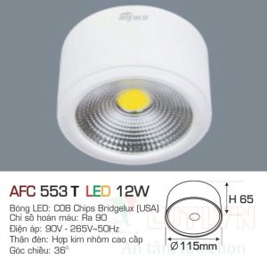 Alternative view of Đèn lon ốp trần nổi Anfaco AFC-553T-12W