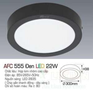 Alternative view of Đèn led ốp trần Anfaco AFC-555D-22W-3CĐ
