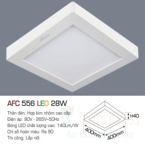 Alternative view of Đèn led ốp trần nổi vuông Anfaco AFC-556-28W