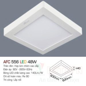 Đèn led ốp trần nổi vuông Anfaco AFC-556-48W