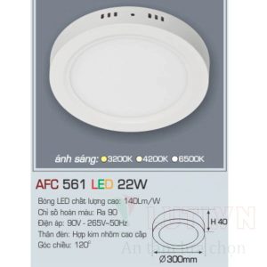 Alternative view of Đèn led ốp trần Anfaco AFC-561-22W