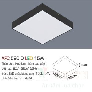 Alternative view of Đèn led ốp trần Anfaco AFC-580D-15W