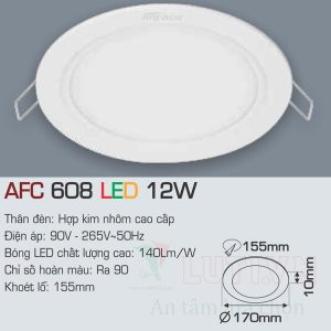 Alternative view of Đèn led Panel Anfaco AFC-608-12W