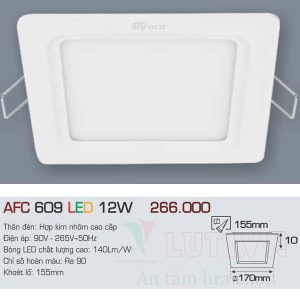 Alternative view of Đèn led Panel Anfaco AFC-609-12W