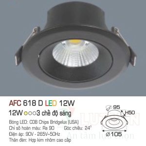 Alternative view of Đèn led DoWnlight Anfaco AFC-618D-12W-3CĐ