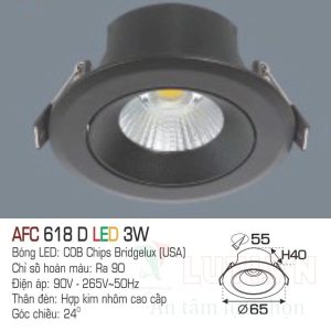 Alternative view of Đèn led DoWnlight Anfaco AFC-618D-3W