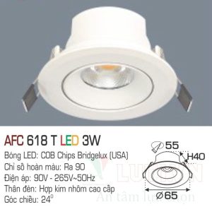 Alternative view of Đèn led DoWnlight Anfaco AFC-618T-3W