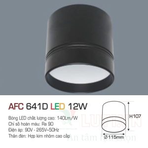Đèn lon ốp trần nổi Anfaco AFC-641D-12W