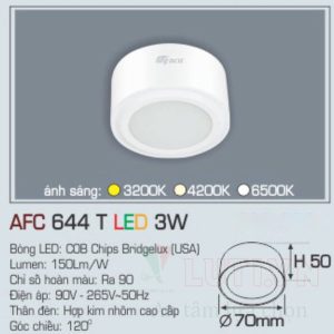 Alternative view of Đèn lon ốp trần nổi Anfaco AFC-644T-3W