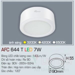 Alternative view of Đèn lon ốp trần nổi Anfaco AFC-644T-7W