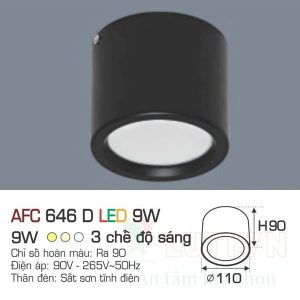 Alternative view of Đèn led ốp Anfaco AFC-646D-9W-3CĐ