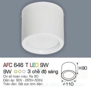 Alternative view of Đèn led ốp Anfaco AFC-646T-9W-3CĐ