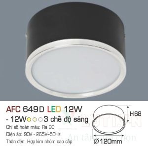 Alternative view of Đèn led ốp Anfaco AFC-649D-12W-3CĐ