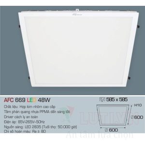 Đèn led panel Anfaco AFC-669-48W