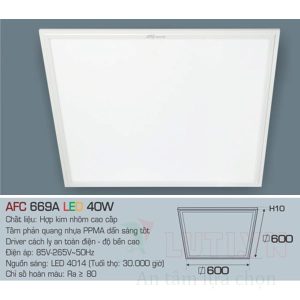 Alternative view of Đèn led panel Anfaco AFC-669A-40W