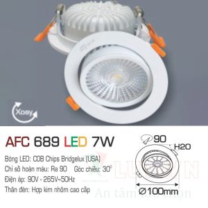 Alternative view of Đèn led âm trần Anfaco AFC-689-7W