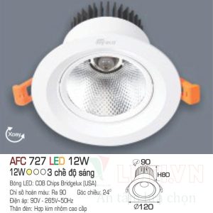 Alternative view of Đèn led doWnlight Anfaco AFC-727-12W-3CĐ
