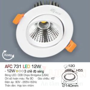 Đèn led DoWnlight Anfaco AFC-731-12W-3CĐ