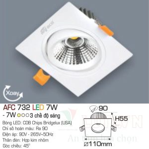 Đèn led DoWnlight Anfaco AFC-732-7W-3CĐ