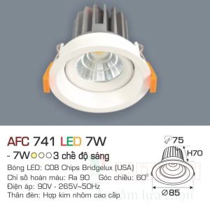Alternative view of Đèn led DoWnlight Anfaco AFC-741-7W-3CĐ