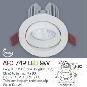 Đèn led doWnlight Anfaco AFC-742-9W
