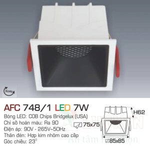 Đèn led DoWnlight Anfaco AFC-748/1-7W