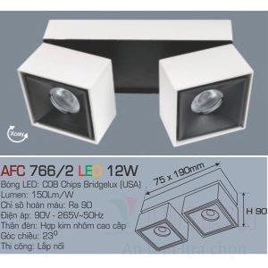 Alternative view of Đèn led ốp trần Anfaco AFC-766/2-12W