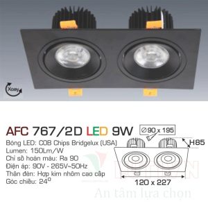 Đèn led DoWnlight Anfaco AFC-767/2D-9W