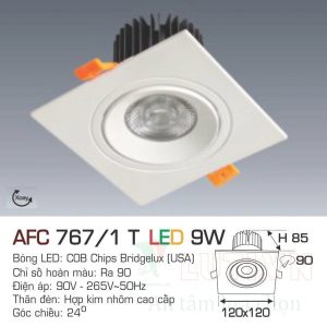 Đèn led DoWnlight Anfaco AFC-767/1T-9W