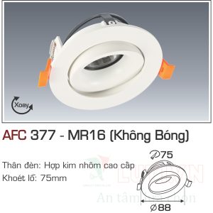 Alternative view of Chao đèn led âm trần  Anfaco AFC-377-MR16 (Không bóng)