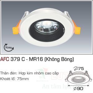 Alternative view of Chao đèn led âm trần  Anfaco AFC-379C-MR16 (Không bóng)