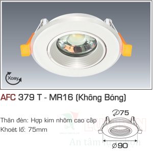 Chao đèn led âm trần  Anfaco AFC-379T-MR16 (Không bóng)