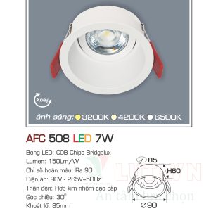 Alternative view of Đèn led âm trần  Anfaco AFC-508-7W