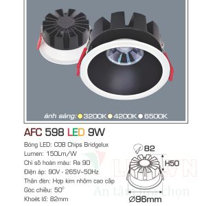 Alternative view of Đèn led âm trần  Anfaco AFC-598-9W