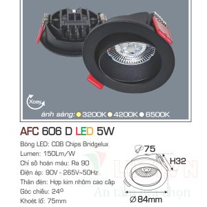 Alternative view of Đèn led âm trần  Anfaco AFC-606D-5W