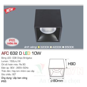 Alternative view of Đèn led lon ốp trần  Anfaco AFC-632D-10W
