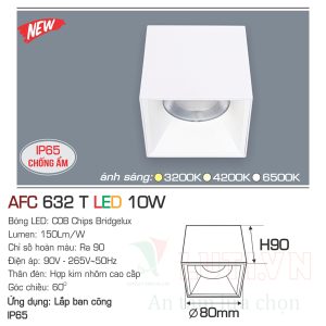 Alternative view of Đèn led lon ốp trần  Anfaco AFC-632T-10W