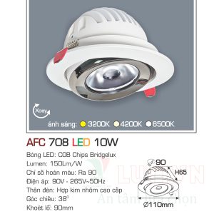 Alternative view of Đèn led âm trần  Anfaco AFC-708-10W