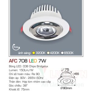 Alternative view of Đèn led âm trần  Anfaco AFC-708-7W