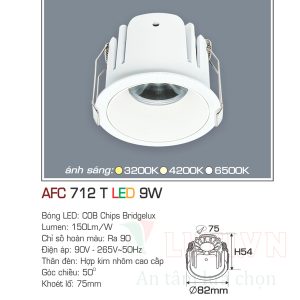 Alternative view of Đèn led âm trần Anfaco AFC-712T-9W