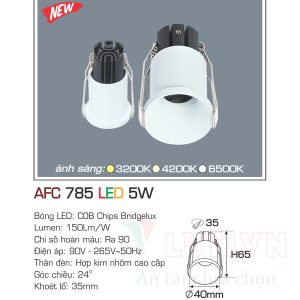 Alternative view of Đèn led âm trần  Anfaco AFC-785-5W