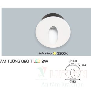 Đèn led âm tường Anfaco AFC-AT-020T-2W